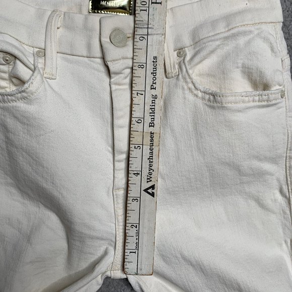 MOTHER High Waisted Looker Jeans High Rise Whipping The Cream Size 26 Denim - Picture 9 of 12